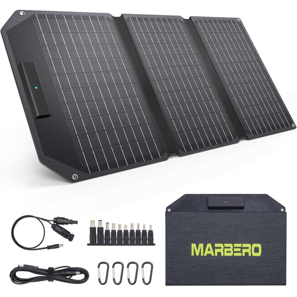 imageMARBERO 47 Inch Solar Powered Fan Kit 15W Solar Panel with 2 Waterproof Fans Intake or Exhaust Air Fan wtih 13 Ft Cable for Outside Backyard Chicken Coops Greenhouses Dog Houses Pet Houses30W 124 x 96 x 08 INCHES