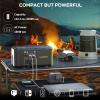 imageMARBERO 118Wh Portable Power Station with Telescopic Camping Lights for Camping Hiking 32000mAh 160W Max Power Bank with AC Outlet USB DC Output Solar Generator with Telecoping Light EmergencySOLAR GENERATOR PL100 WITH 30W SOLAR