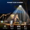 imageMARBERO 118Wh Portable Power Station with Telescopic Camping Lights for Camping Hiking 32000mAh 160W Max Power Bank with AC Outlet USB DC Output Solar Generator with Telecoping Light EmergencySOLAR GENERATOR PL100 WITH 30W SOLAR