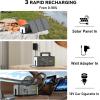 imageMARBERO 118Wh Portable Power Station with Telescopic Camping Lights for Camping Hiking 32000mAh 160W Max Power Bank with AC Outlet USB DC Output Solar Generator with Telecoping Light EmergencySOLAR GENERATOR PL100 WITH 30W SOLAR