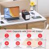 imageMARBERO 200W Portable Power Station 148Wh Camping Solar Generator Laptop Power Bank with AC Outlet 110V DC USB QC30 LED Flashlights for CPAP Home Outdoor Trip Emergency BackupM822 148WH 200W