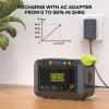 imageMARBERO 200W Portable Power Station 148Wh Camping Solar Generator Laptop Power Bank with AC Outlet 110V DC USB QC30 LED Flashlights for CPAP Home Outdoor Trip Emergency BackupM82 88WH 80W