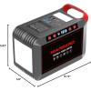 imageMARBERO 200W Portable Power Station 148Wh Camping Solar Generator Laptop Power Bank with AC Outlet 110V DC USB QC30 LED Flashlights for CPAP Home Outdoor Trip Emergency BackupM823 237WH 300W
