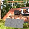 imageMARBERO 200W Portable Power Station 148Wh Camping Solar Generator Laptop Power Bank with AC Outlet 110V DC USB QC30 LED Flashlights for CPAP Home Outdoor Trip Emergency BackupSOLAR GENERATOR M82 MAX WITH 30W SOLAR