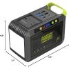 imageMARBERO 200W Portable Power Station 148Wh Camping Solar Generator Laptop Power Bank with AC Outlet 110V DC USB QC30 LED Flashlights for CPAP Home Outdoor Trip Emergency BackupM82 88WH 80W