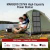 imageMARBERO 200W Portable Power Station 148Wh Camping Solar Generator Laptop Power Bank with AC Outlet 110V DC USB QC30 LED Flashlights for CPAP Home Outdoor Trip Emergency BackupSOLAR GENERATOR M823 WITH 60W SOLAR