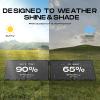 imageMARBERO 200W Portable Solar Panel for Power Station ampamp DC Devices 200 Watt Foldable Solar Charger ampgt23 High Efficiency IP68 Waterproof Compatible with Solar Generator for Camping RV Outdoor Cloudy100W 156 x 141 x 12 INCHES