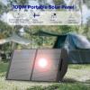 imageMARBERO 200W Portable Solar Panel for Power Station ampamp DC Devices 200 Watt Foldable Solar Charger ampgt23 High Efficiency IP68 Waterproof Compatible with Solar Generator for Camping RV Outdoor Cloudy100W 20 x 23 x 18
