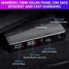 imageMARBERO 21W Portable Solar Panel Foldable Solar Panel Charger IP65 Waterproof Solar Panels 23 High Efficiency Fast Charger USB Ports ampamp DC 18V Output for Camping Outdoor Travel Emergency Cloudy100W 20 x 23 x 18