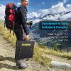 imageMARBERO 21W Portable Solar Panel Foldable Solar Panel Charger IP65 Waterproof Solar Panels 23 High Efficiency Fast Charger USB Ports ampamp DC 18V Output for Camping Outdoor Travel Emergency Cloudy60W 16  14  17