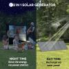 imageMARBERO 296Wh Portable Power Station with Solar Panel 60W Included Solar Generator with AC Outlets 300W Pure Sine Wave with Foldable Panel Set Power Bank for Camping Outdoor RV Home Emergency