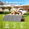 imageMARBERO 296Wh Portable Power Station with Solar Panel 60W Included Solar Generator with AC Outlets 300W Pure Sine Wave with Foldable Panel Set Power Bank for Camping Outdoor RV Home Emergency