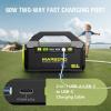 imageMARBERO PL60 Portable Power Station 888Wh with AC Outlet  227lb UltraLight Power Bank Fast Charging USBC 60W PD Builtin LED Flashlight for Backpacking ampamp EmergencyPL60AAC88Wh