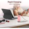 imageMARBERO Portable Charger 10000mAh Mini Power Bank USB C inampampout Fast Charging Battery Pack Compact External Phone Powerbank Compatible with iPhone 16 15 14 13 12 Samsung S22 S21 Google AirPods iPad etcPink