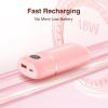 imageMARBERO Portable Charger 10000mAh Mini Power Bank USB C inampampout Fast Charging Battery Pack Compact External Phone Powerbank Compatible with iPhone 16 15 14 13 12 Samsung S22 S21 Google AirPods iPad etcPink
