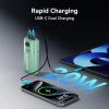 imageMARBERO Portable Charger 10000mAh Mini Power Bank USB C inampampout Fast Charging Battery Pack Compact External Phone Powerbank Compatible with iPhone 16 15 14 13 12 Samsung S22 S21 Google AirPods iPad etcGreen