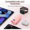 imageMARBERO Portable Charger 10000mAh Mini Power Bank USB C inampampout Fast Charging Battery Pack Compact External Phone Powerbank Compatible with iPhone 16 15 14 13 12 Samsung S22 S21 Google AirPods iPad etcPink