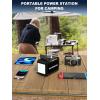 imageMARBERO Portable Power Bank with AC Outlet Peak 120W110V Portable Laptop Battery Bank 24000mAh Charger Power Supply with AC Outlet Power Station for Outdoor Camping Home Office Hurricane EmergencyM82S 888Wh 80W