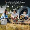 imageMARBERO Portable Power Station 240Wh 350W Peak Camping Portable Power Bank with AC Outlet 110V3USB A 2USB C 2AC2DC Solar Generator for Outdoor Travel Home Emergency HurricaneSolar GeneratorM138SL30 WITH CONNECTOR