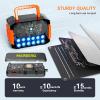 imageMARBERO Portable Power Station 240Wh 350W Peak Camping Portable Power Bank with AC Outlet 110V3USB A 2USB C 2AC2DC Solar Generator for Outdoor Travel Home Emergency HurricaneSolar GeneratorM138SL30 WITH CONNECTOR