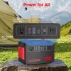 imageMARBERO Portable Power Station 240Wh 350W Peak Camping Portable Power Bank with AC Outlet 110V3USB A 2USB C 2AC2DC Solar Generator for Outdoor Travel Home Emergency HurricaneSolar GeneratorM638SL60