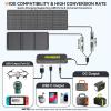 imageMARBERO Portable Power Station 240Wh 350W Peak Camping Portable Power Bank with AC Outlet 110V3USB A 2USB C 2AC2DC Solar Generator for Outdoor Travel Home Emergency HurricaneSolar GeneratorM138SL30 WITH CONNECTOR
