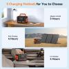 imageMARBERO Portable Power Station 240Wh 350W Peak Camping Portable Power Bank with AC Outlet 110V3USB A 2USB C 2AC2DC Solar Generator for Outdoor Travel Home Emergency HurricaneSolar GeneratorM138SL30 WITH CONNECTOR