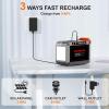 imageMARBERO Portable Power Station 88Wh Camping Lithium Battery Solar Generator Fast Charging with AC Outlet 120W Peak Power BankSolar Panel Optional for Home Backup Outdoor Emergency RV Van HuntingSOLAR GENERATOR M822 WITH 40W SOLAR