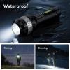 imageMARBERO Rechargeable Flashlight High Lumens with 4000mAh Battery Focused Beam Super Bright LED Small Powerful Flashlight 3 Modes Tactical Compact Portable Flashlight for Camping Hiking Emergency Home