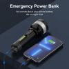 imageMARBERO Rechargeable Flashlight High Lumens with 4000mAh Battery Focused Beam Super Bright LED Small Powerful Flashlight 3 Modes Tactical Compact Portable Flashlight for Camping Hiking Emergency Home