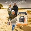 imageMARBERO Solar Generator 167Wh Camping Portable Power Station 200W Peak with Foldable Solar Panels 30W with AC Outlet 110V MultiPort LED Flashlights for CPAP Home Camping Hurricane Emergency
