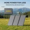 imageMARBERO Solar Powered Generator 155Wh with 30W Foldable Solar Panels 100W AC Output Lithium Battery Portable Power Station with AC DC and USB Outputs for Camping Emergency Home Backup Blackout HikingM155 SL30