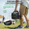 imageMARBERO Solar Powered Generator 155Wh with 30W Foldable Solar Panels 100W AC Output Lithium Battery Portable Power Station with AC DC and USB Outputs for Camping Emergency Home Backup Blackout HikingM155 SL30