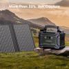 imageMARBERO Solar Powered Generator 155Wh with 30W Foldable Solar Panels 100W AC Output Lithium Battery Portable Power Station with AC DC and USB Outputs for Camping Emergency Home Backup Blackout HikingM220 SL40