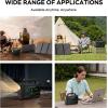 imageMARBERO Solar Powered Generator 155Wh with 30W Foldable Solar Panels 100W AC Output Lithium Battery Portable Power Station with AC DC and USB Outputs for Camping Emergency Home Backup Blackout HikingM155 SL30