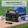imageMARBERO Solar Powered Generator 155Wh with 30W Foldable Solar Panels 100W AC Output Lithium Battery Portable Power Station with AC DC and USB Outputs for Camping Emergency Home Backup Blackout HikingM155