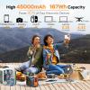 imagePortable Power Station 100W MARBERO Camping Solar Generator 167Wh Power Bank with AC Outlet 110V with MultiOutput LED Flashlights for CPAP Home Camping Hurricane Emergency