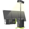 imageMARBERO 118Wh Portable Power Station with Telescopic Camping Lights for Camping Hiking 32000mAh 160W Max Power Bank with AC Outlet USB DC Output Solar Generator with Telecoping Light EmergencySOLAR GENERATOR PL100 WITH 30W SOLAR