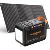 imageMARBERO 200W Portable Power Station 148Wh Camping Solar Generator Laptop Power Bank with AC Outlet 110V DC USB QC30 LED Flashlights for CPAP Home Outdoor Trip Emergency BackupSOLAR GENERATOR M82 MAX WITH 30W SOLAR