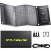 imageMARBERO 21W Portable Solar Panel Foldable Solar Panel Charger IP65 Waterproof Solar Panels 23 High Efficiency Fast Charger USB Ports ampamp DC 18V Output for Camping Outdoor Travel Emergency Cloudy21W 11 x 6 x 13