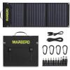 imageMARBERO 21W Portable Solar Panel Foldable Solar Panel Charger IP65 Waterproof Solar Panels 23 High Efficiency Fast Charger USB Ports ampamp DC 18V Output for Camping Outdoor Travel Emergency Cloudy60W 16  14  17