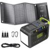 imageMARBERO 88Wh Portable Power Station 24000mAh Camping Solar Generator with 21W Solar Panel for CPAP Home Camping Emergency Backup