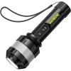imageMARBERO Rechargeable Flashlight High Lumens with 4000mAh Battery Focused Beam Super Bright LED Small Powerful Flashlight 3 Modes Tactical Compact Portable Flashlight for Camping Hiking Emergency Home