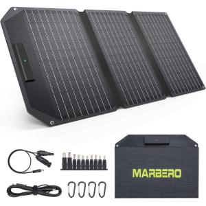 imageMARBERO 47 Inch Solar Powered Fan Kit 15W Solar Panel with 2 Waterproof Fans Intake or Exhaust Air Fan wtih 13 Ft Cable for Outside Backyard Chicken Coops Greenhouses Dog Houses Pet Houses30W 124 x 96 x 08 INCHES