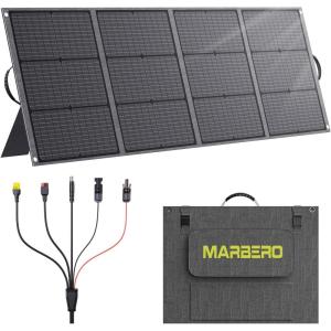 imageMARBERO 47 Inch Solar Powered Fan Kit 15W Solar Panel with 2 Waterproof Fans Intake or Exhaust Air Fan wtih 13 Ft Cable for Outside Backyard Chicken Coops Greenhouses Dog Houses Pet Houses200W 1723175 INCHES