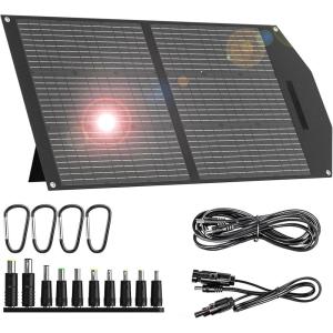 imageMARBERO 47 Inch Solar Powered Fan Kit 15W Solar Panel with 2 Waterproof Fans Intake or Exhaust Air Fan wtih 13 Ft Cable for Outside Backyard Chicken Coops Greenhouses Dog Houses Pet Houses100W 20 x 23 x 18