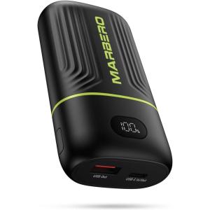 imageMARBERO Portable Charger 10000mAh Mini Power Bank USB C inampampout Fast Charging Battery Pack Compact External Phone Powerbank Compatible with iPhone 16 15 14 13 12 Samsung S22 S21 Google AirPods iPad etcBlack
