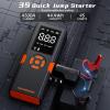 imagePortable Car Jump Starter with Air Compressor 4500A 12V MARBERO Portable Car Battery Booster Pack 10L Gas8L Diesel 150PSI Auto Off Tire Inflator Jump Box with Digital Screen Flashlight Power BankMd01