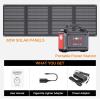 imageMARBERO Solar Generator 296Wh Portable Power Station with Solar Panel 60W Included Power Bank with AC Outlets 300W Pure Sine Wave with Foldable Panel Set for Camping Home Outdoor EmergencyM188 WITH 60W SOLAR PANEL
