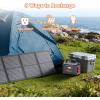 imageMARBERO Solar Generator 296Wh Portable Power Station with Solar Panel 60W Included Power Bank with AC Outlets 300W Pure Sine Wave with Foldable Panel Set for Camping Home Outdoor EmergencyM188 WITH 60W SOLAR PANEL